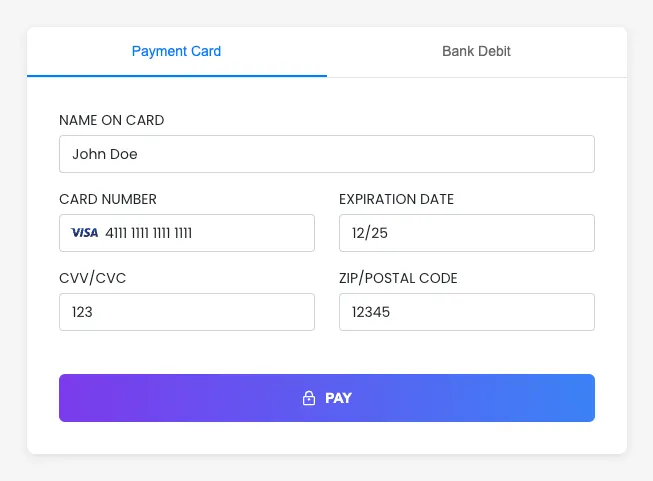 Customized EmbeddedMethod UI